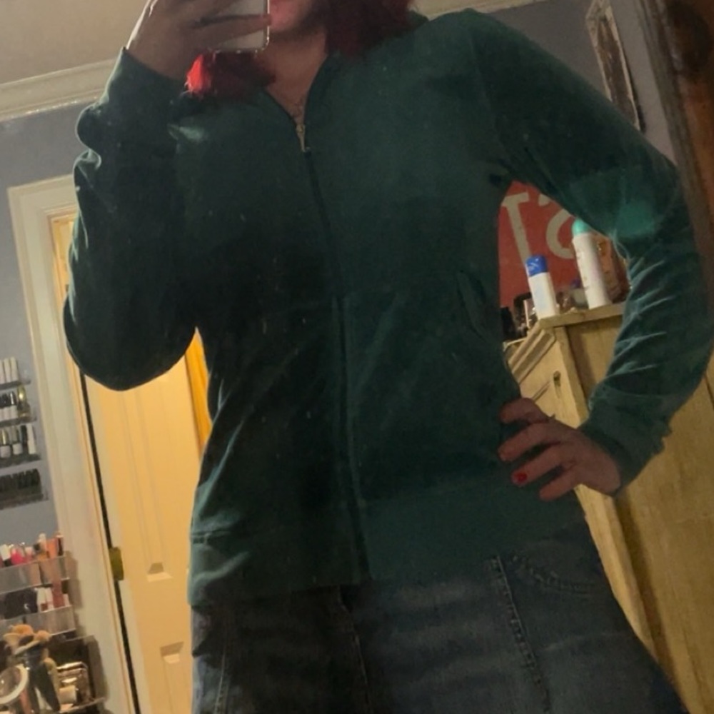 Vintage early 2000s JUICY COUTURE xl jacket in teal/aqua/turquoise